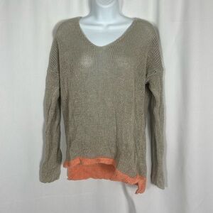 Eileen Fisher Linen V-neck sweater S
